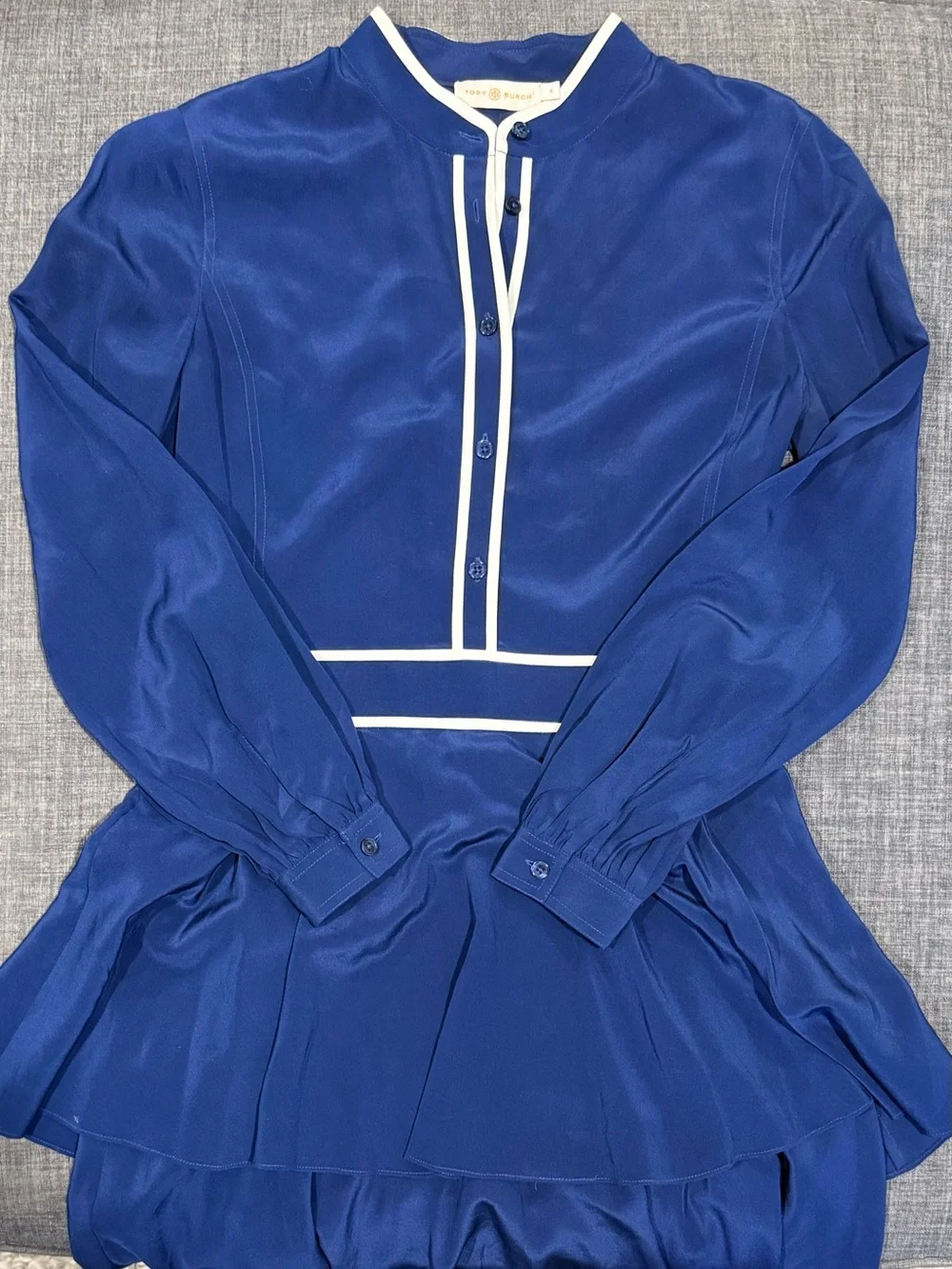SALE Tory Burch Navy Winston Midi Dress